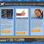 site design for AlphaDog.net